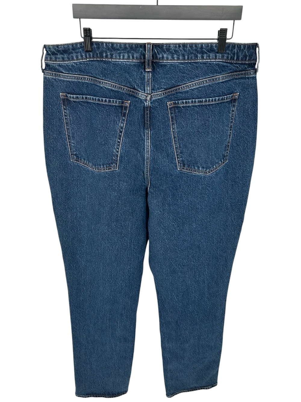 NWT Old Navy Extra High-Waisted Studded Straight Jeans in Studded Medium Wash - Picture 8 of 11
